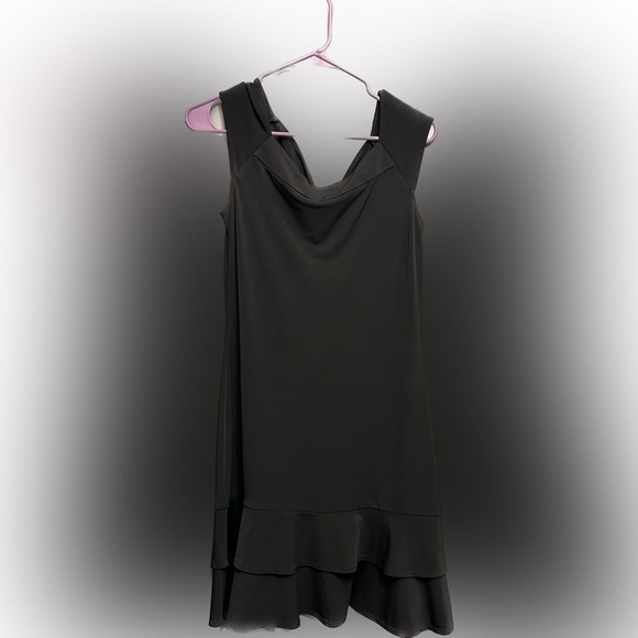 White House Black Market Dresses & Skirts - 50%OFFW❤️ White House Black Market Ruffled Layered Party Event Black Dress S EUC